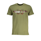 Cavalli Class Green Cotton T-Shirt -   -  Cavalli Class.